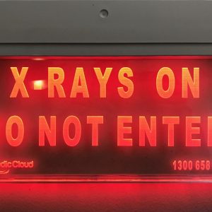 x-ray room signage