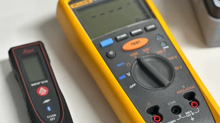 Leica and Fluke tools
